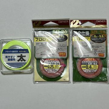 鮎 アユ 川釣り メタル ライン 糸 仕掛け オーナー 完全仕掛 フロロ水中糸仕様 張替え仕掛 0.25号 0.4号 SR-26 SR-46 ブライト目印 太