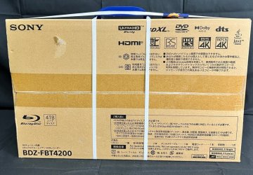 【1PE025】1円スタート 新品未開封 SONY ソニー 4Kチューナー内蔵 Ultra HDブルーレイ DVDレコーダー BDZ-FBT4200 4TB 2023年製 現状品