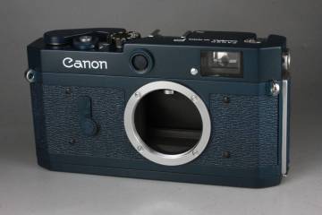 【良品】動作確認済み Canon P ブルーグレー レンジファインダー ポピュレール フィルム カメラ Leica Lマウント ライカ キャノン #29-10