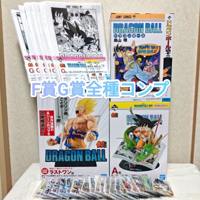 G F ドラゴンボール 一番くじ ラストワン賞 A賞 B賞 40th 〜其之ー 〜 フィギュア　クリアファイル　アクレクト　全種コンプ