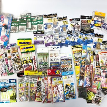 K 【1円～ 釣具 仕掛け 釣り針 大量セット】 ハヤブサ がまかつ カルティバ エギング 釣り針セット ウキ サビキ 投げ釣り 【N10】