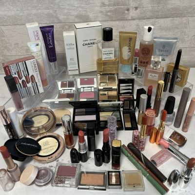 1円〜 コスメまとめ 化粧品セット CHANEL シャネル DIOR ディオール MAC 大量リップ デパコス アイシャドウ チーク ファンデーション 8