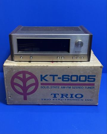TRIO AM-FM STEREO チューナー KT-6005 ステレオチューナー オーディオ機器 通電確認済み