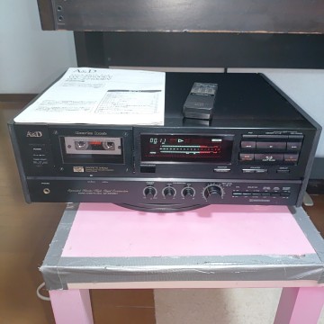 A&D GX-Z9100EV カセットデッキ 動作品 リモコン 取説付 AKAI 3ヘッド アカイ