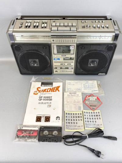 【婀】② 未使用 SHARP シャープ THE SEARCHER-XL ラジカセ GF-508ST K10CB12