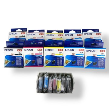 【未使用】EPSON エプソン 純正 インクカートリッジ カメ KAM-Lシリーズ 6色セット 増量 ブラック シアン マゼンタ イエロー対応