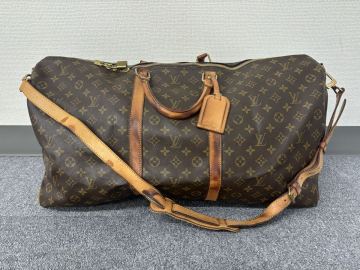 J43583122523 LOUIS VUITTON ルイヴィトン モノグラム キーポル60 M41412/FL1002 ボストンバッグ バンドリエール ブラウン系 現状品 中古