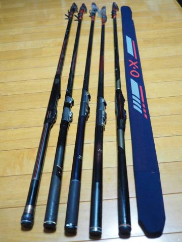 ♪♪美品　がまかつ　磯竿　5本セット　チヌ競技スペシャル　プレシード等　日本製♪♪