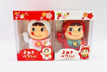 【新品未開封・1円スタート】EXPO2025 大阪関西万博 不二家 FUJIYA ペコちゃん人形 まねきペコちゃんセット 紅白人形 フィギュア 限定品