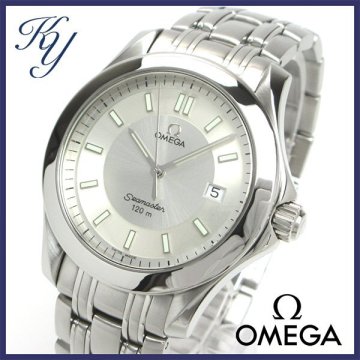 1円～ 3ヶ月保証付き 磨き済み 美品 本物 定番 人気 OMEGA オメガ シーマスター 120M シルバー メンズ 時計