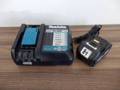 Makita マキタ 純正充電器 DC-18RF 社外18V6.0Ahバッテリー ２点セット 中古動作品 1円スタート