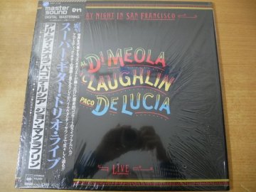 N9-215＜帯付LP/MASTER SOUND盤/美品＞スーパー・ギター・トリオ・ライブ - アル・ディ・メオラ/パコ・デ・ルシア/ジョン・マクラフリン