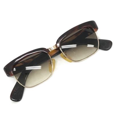 T11/018 本鼈甲 ベッコウ サーモント 眼鏡 1/20 12KGF ブラウン系