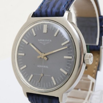 2511-523 HW ロンジン アドミラル 手巻き式 腕時計 LONGINES スモセコ 銀色ケース 純正尾錠