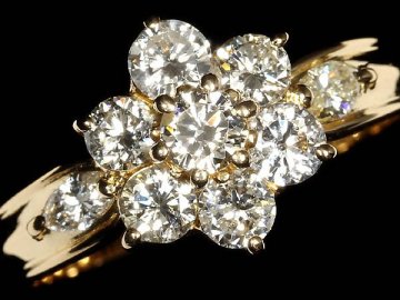 MR17123D【1円～】新品【RK宝石】《Diamond》豪華絢爛!! 極上ダイヤモンド 総計1.00ct!! K18 高級リング ダイヤ