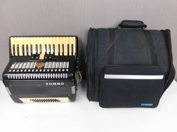 TOMBO アコーディオン No.T48 34鍵盤 48ベース 中古 動作品 激安1円スタート