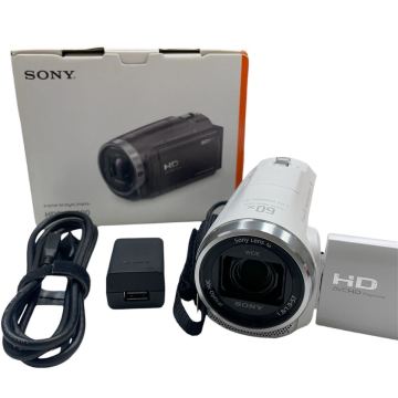 岸170さ SONY HANDYCAM デジタルビデオカメラ ホワイト HDR-CX680 ハンディカム ソニー 通電確認済み 2017年製