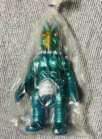 M1号 バルタン星人 水色成型 ソフビ スタンダードサイズ ウルトラマン マルサン ブルマァク マーミット バンダイ 円谷