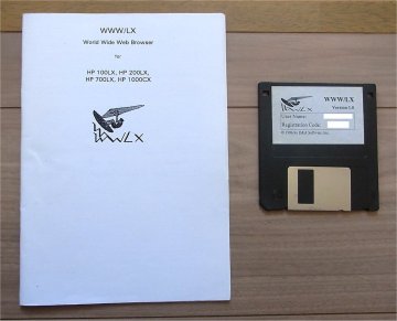 取説付）200LX用ソフトウェア WWW/LX Version 1.0 World Wide Web Browser for HP 100LX/200LX/700LX/1000CX D&A Software WWWブラウジング