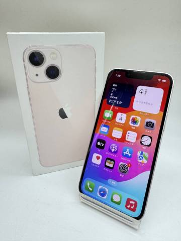 【大黒屋】Apple iPhone13 mini128GB MLJF3J/A ピンク ドコモ SIMフリー バッテリー83% 利用制限○ 背面割れ 作動OK ジャンク