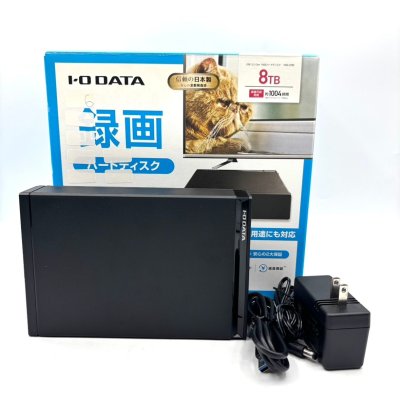 【え沖】I-O DATA アイ・オー・データ 外付け ハードディスク 8TB HDD-UT8K TV PC 録画 箱付き 動作未確認 現状品 MH110MGG63