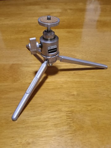 マンフロット ミニ三脚　自由雲台　イタリア製