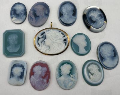 【ストーンカメオ】◇ルース◇一部k18〜750◇約50g◇