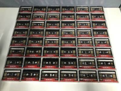 ☆カセットテープ まとめ☆maxell☆UDⅡ 46☆48本セット☆ハイポジション☆使用済み 録音済み 上書き用 記録媒体 音楽 曲 歌 BGM 現状品 ①