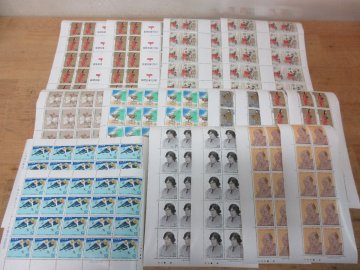 切手 未使用 切手趣味週間 関 孝和 与謝野晶子 等 62円&times;10枚&times;8シート 62円&times;20枚&times;9シート 他 総額16,120円分 非課税商品