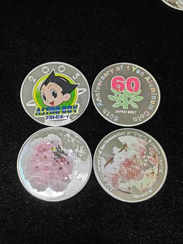 4枚セット 桜の通り抜け再開60周年 シルバー その他まとめ売り メダル 計約80g