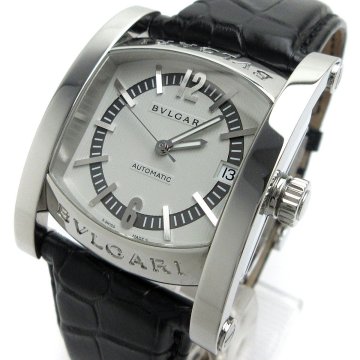 1円 ブルガリ BVLGARI アショーマ AA44S オートマチック メンズ 日本限定 AA44C6SLD/JP 時計 自動巻き 希少 箱 保証書