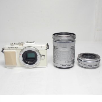 1円【ジャンク】OLYMPUS オリンパス/ミラーレス一眼 Wズームキット OLYMPUS PEN Lite/E-PL7/42