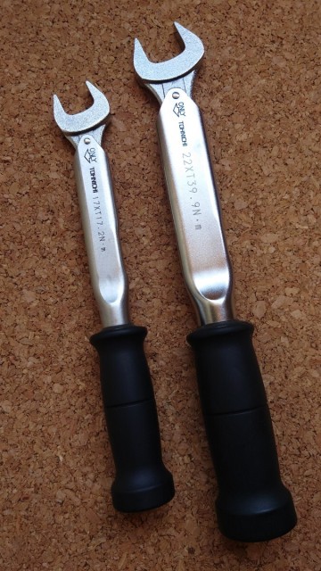 TOHNICHI エアコン用トルクレンチ 17mm&times;T17.2N.m 22mm&times;T39.9N.m 2本セット ※エンドキャップ無し スパナタイプ トーニチ