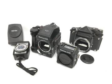 ☆ 中判フィルムカメラ まとめ ☆ Mamiya 645 PRO + 1000S + PENTAX 6&times;7 + GOSSEN PROFISIX sbc グリップ マミヤ ペンタックス