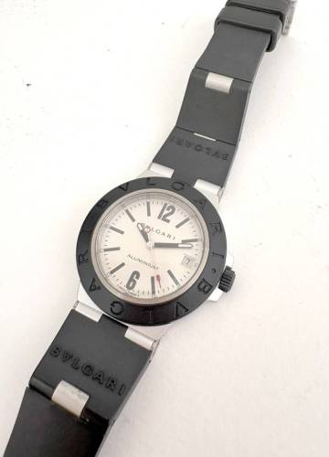 B11)100円～美品 BVLGARI/ブルガリ アルミニウム メンズ 自動巻き AL38TA