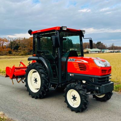 ★★クボタ トラクター KT 27★27馬力★時間835h★AD★パワステ★4WD ★自動水平★ポンパ★エヤコンキヤビン★逆転PTO★タイヤ新品★CD★★