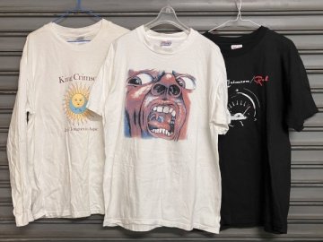 【1円スタート】KING CRIMSON 宮殿 Red 太陽と戦慄 Tシャツ ロンT 3点セット キングクリムゾン Hanes 90's ロックバンド 古着★105N1I
