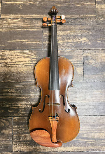 鈴木政吉 MASAKICHI SUZUKI. 昭和初期特製モデル No.S4 虎目裏板 4/4 顎宛て/テールピース/ペグ/弦 新品交換 メンテ・クリーニング済み