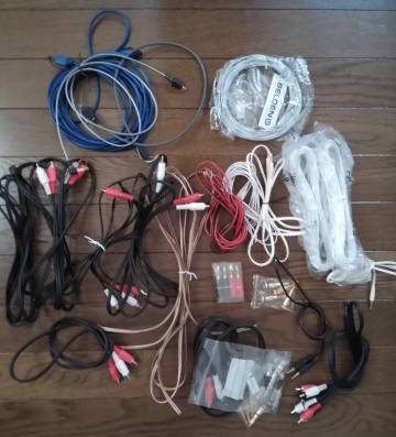 オーディオケーブル類　ジャンク