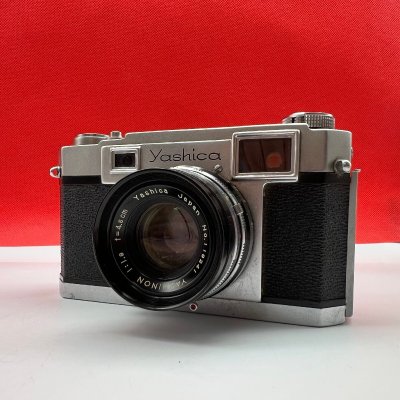 K53 YASHICA 35 YASHINON F1.9 4.5cm フィルムカメラ レンジファインダー 動作品 1円スタート ヤシカ
