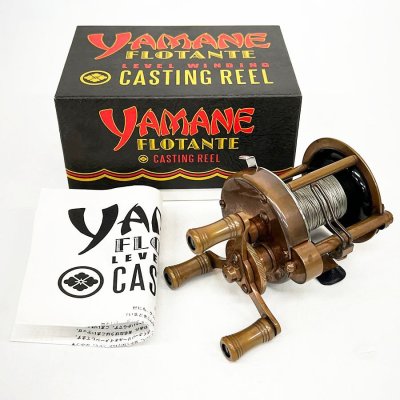 ジャンク扱い 道楽 YAMANE ヤマネ FLOTANTE フロータンテ CASTING REEL リール 右ハンドル 銅 [U16153]