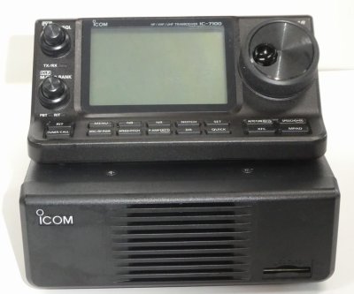 ICOM IC-7100M HF＋50MHz＋144MHz＋430MHz〈SSB/CW/RTTY/AM/FM/DV〉50W トランシーバー　中古