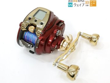 ダイワ 20 シーボーグ 300MJ ゴメクサス 超々ジュラルミン製120mm チタン製ノブ CH-T30 ハンドルカスタム