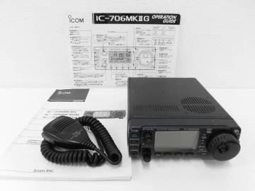 ハローCQ祭 ICOM アイコム IC-706 MKIIG IC-706MKIIG トランシーバー HM-103 ハンドマイク 作動未確認 アマチュア無線 長期保管品