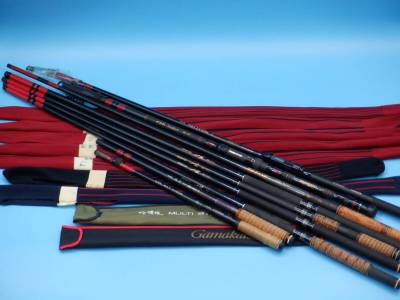 【がまかつ】Gamakatsu／釣竿／まとめて／がまメバル／がま渓流／がま磯／がま船／一波／弧空／マルチストリーム／硬調／中硬【現状渡し】