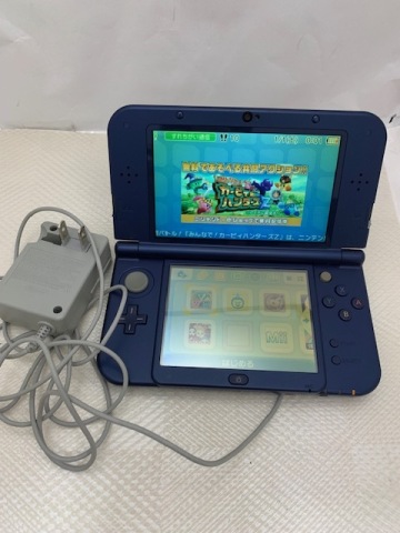  ☆ 1円セール ☆任天堂 new Nintendo ニンテンドー 3DSLL 本体 RED-001 ブルー 通電確認のみ ゲーム機◆34243B