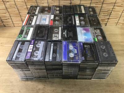 ★カセットテープ まとめ★ハイポジ ノーマル 録音済み 上書き用 記録媒体 250本位 DENON TDK AD FUJI SONY BHF CHF HF-S maxell 大量 BGM1