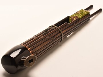 【流】時代和楽器 雅楽 煤竹 笙 鳳笙 UD836