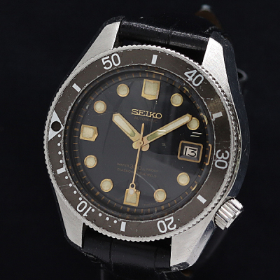 1円 稼働 セイコー 6215-7000 AT/自動巻 ブラック文字盤 メンズ腕時計 0044440 12DKT MTY
