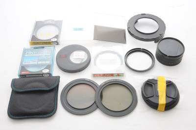 [MBT50]Kenko ケンコー Pro ND-4 72mm KANI カニ など カメラアクセサリー 大量まとめセット レンズフード フィルター ケース付き